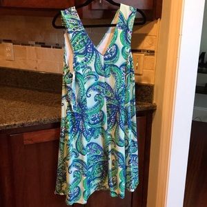 Lilly Pulitzer V Neck Shift Dress